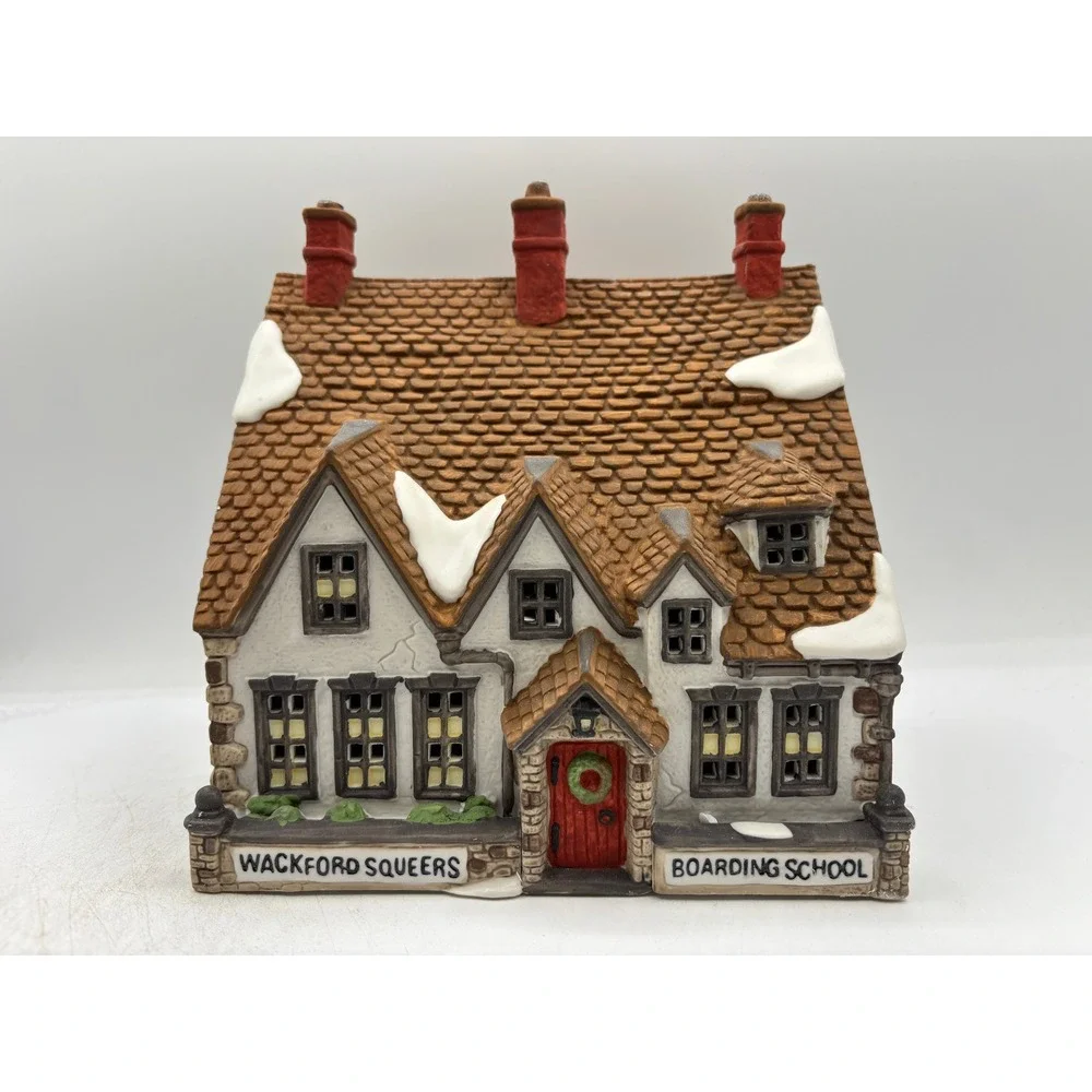 Dept 56 1988 HVC DVS Nicholas Nickleby Wackford Squeers Boarding School 5925-0